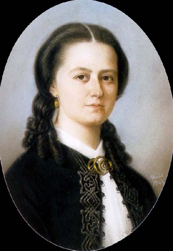  Portrait of professorskan Laura Netzel,fodd von Pistolekors